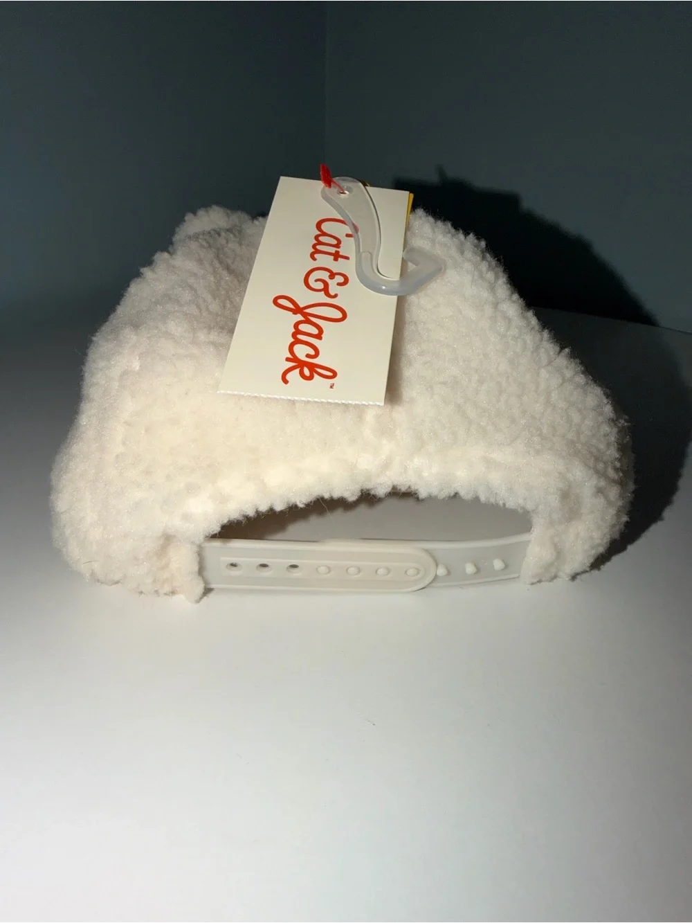 Cat & Jack Soft Cream Sherpa toddler Hat with Ear Details